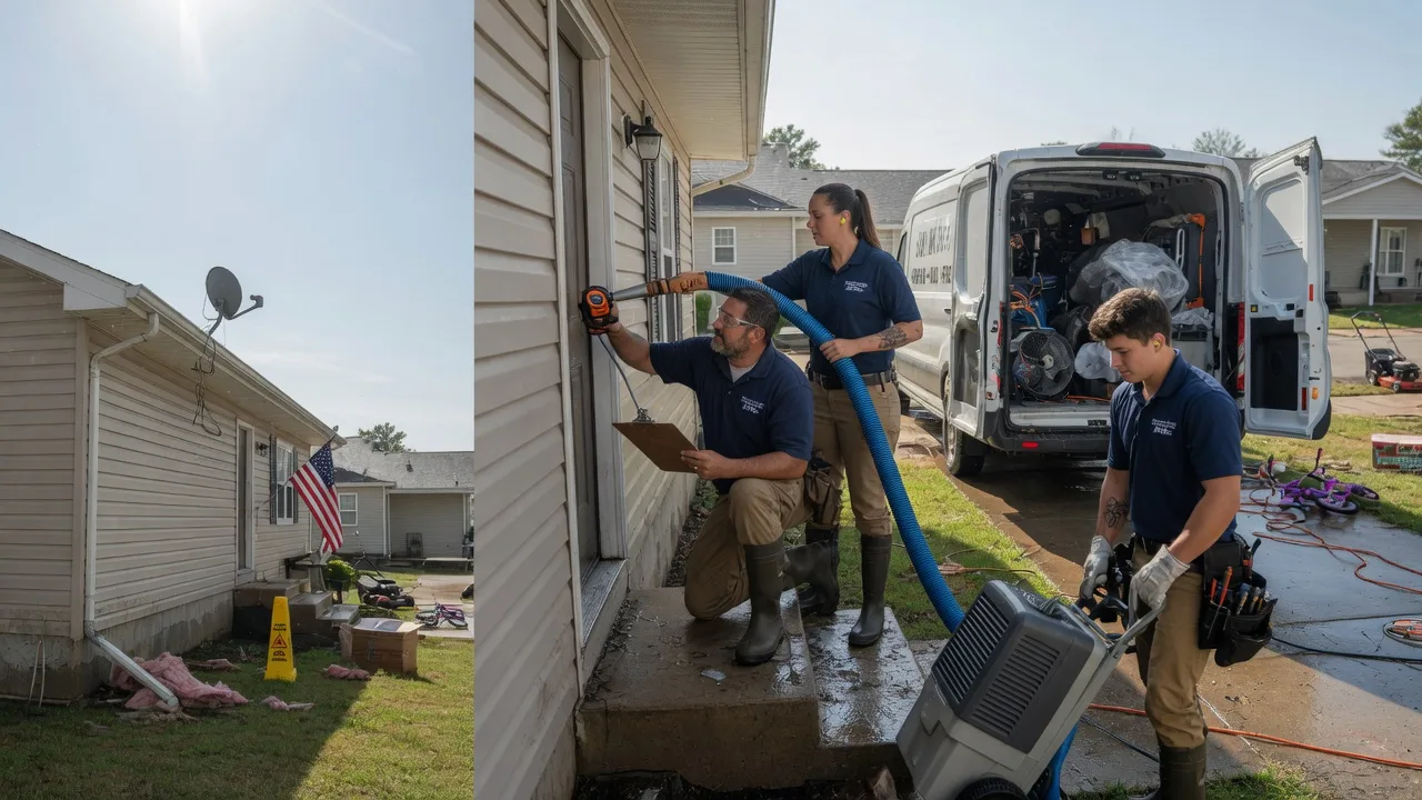 Ceiling Water Damage Restoration in Winburne, PA near me